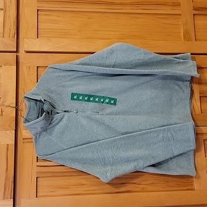 New Eddie Bauer, pullover soft light green fleece, easy care, size XL